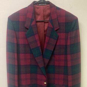 Triminghams Bermuda Plaid Wool Sport Coat blazer 42 long